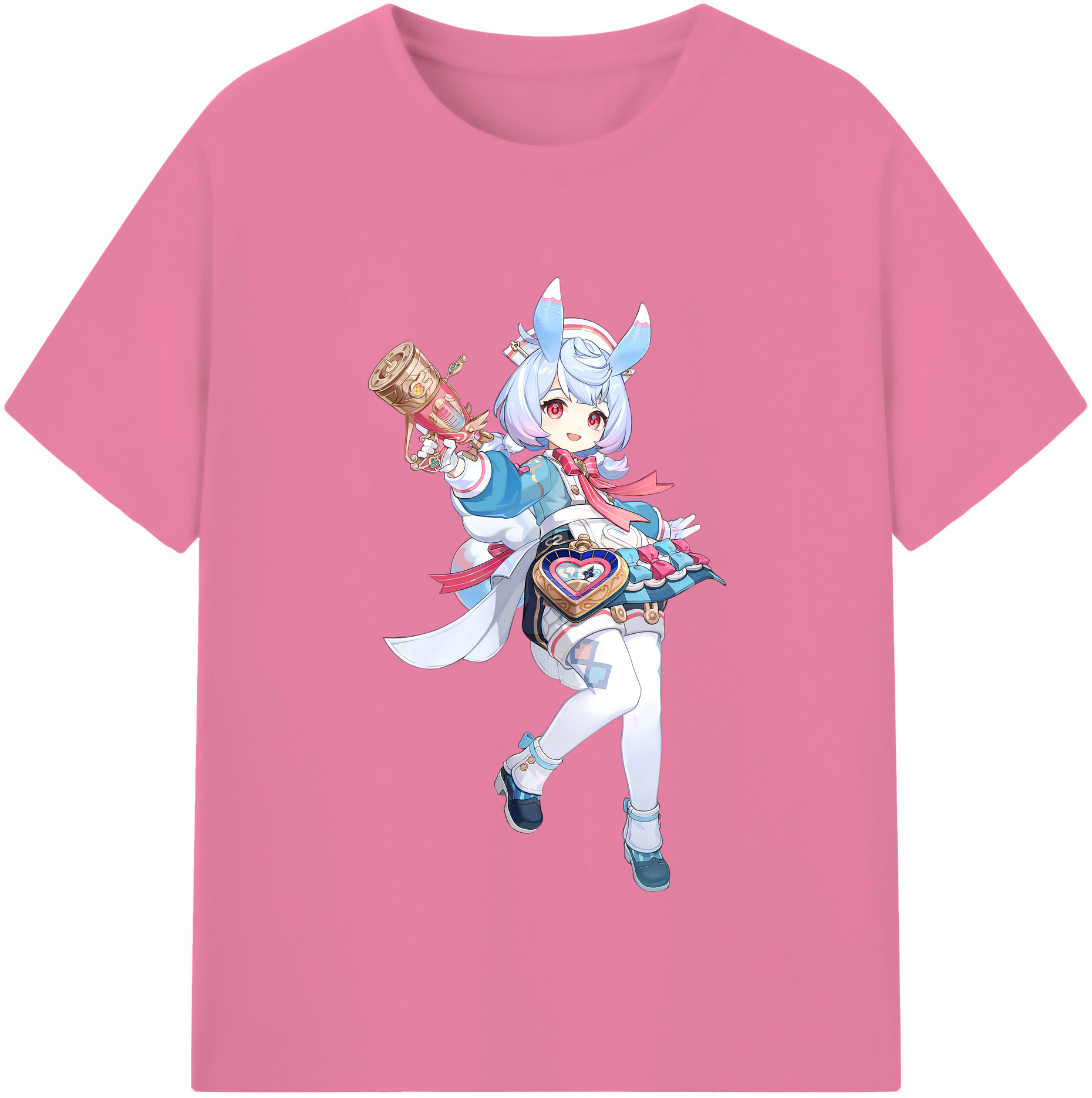 げんし神 シゲウィン genshin Shigewin 綿100％半袖Tシャツ（フロントプリント）